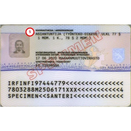 buy Finland Permanent Residence Card