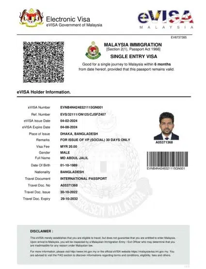 Malaysia Visa