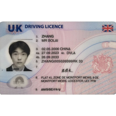 Original UK driving license