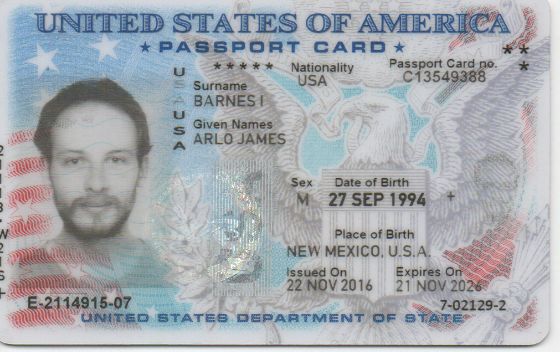 United States Passport Card
