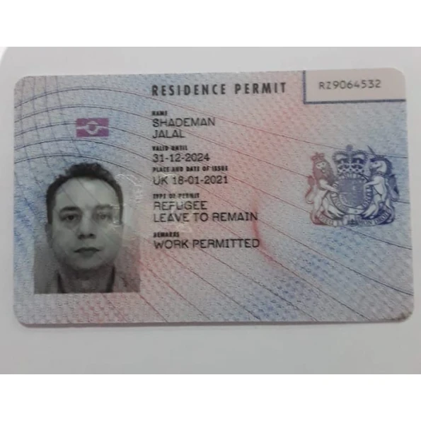 UK Permanent Residence Permit