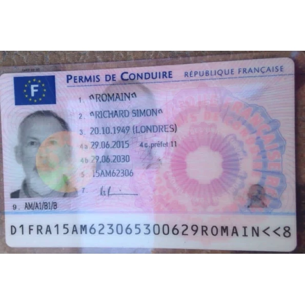 Driving License of France