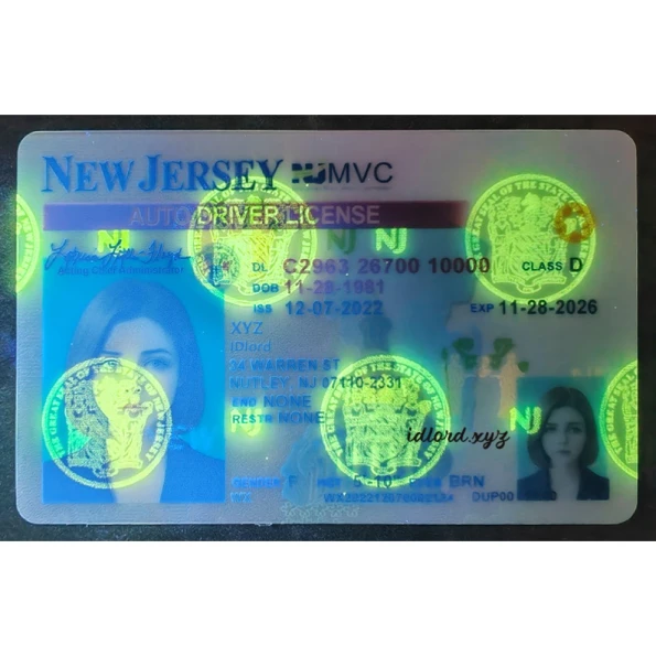New Jersey ID Card