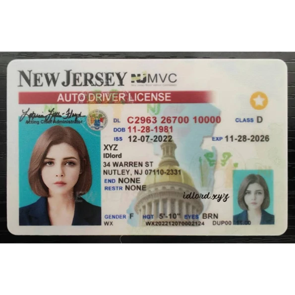 New Jersey Driver License and ID Card