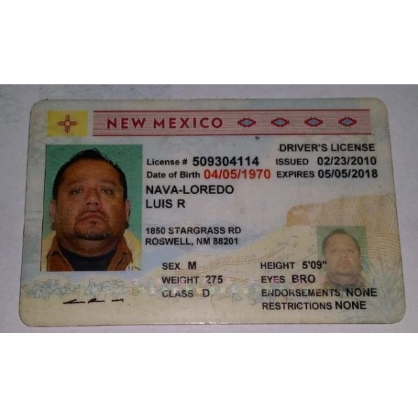 New Mexico Driver License and ID Card
