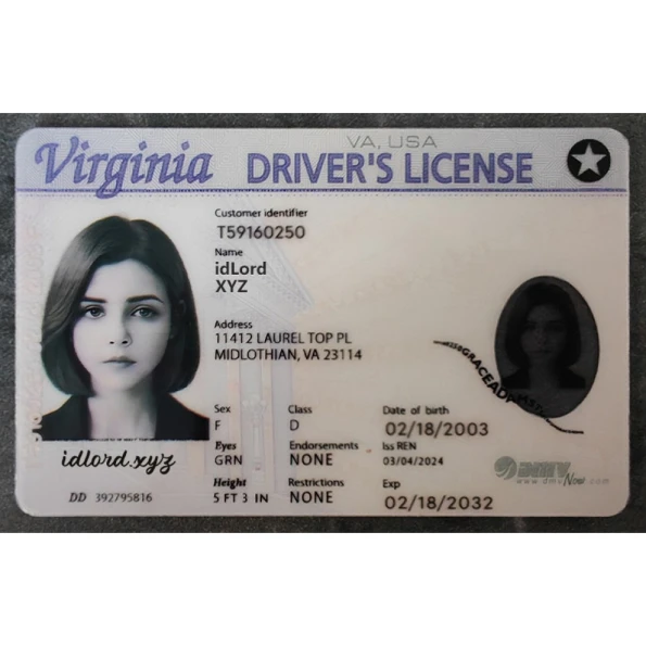 Virginia Driver License and ID Card