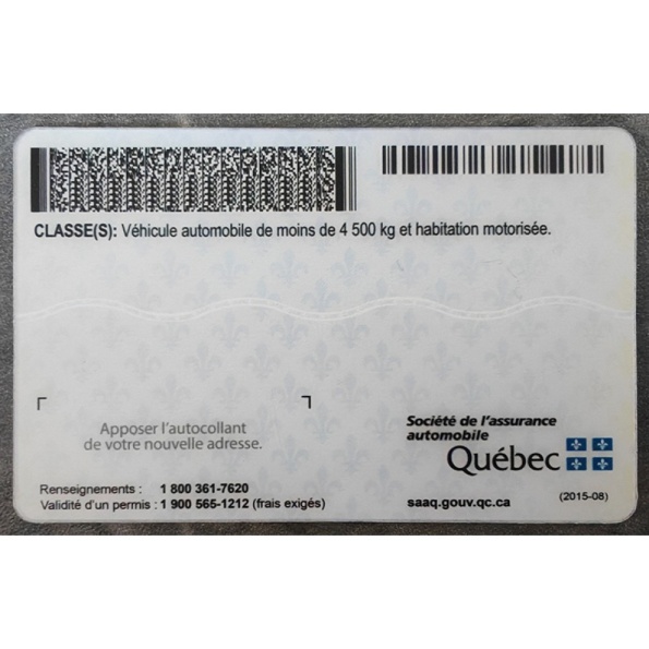 Quebec Driver's License