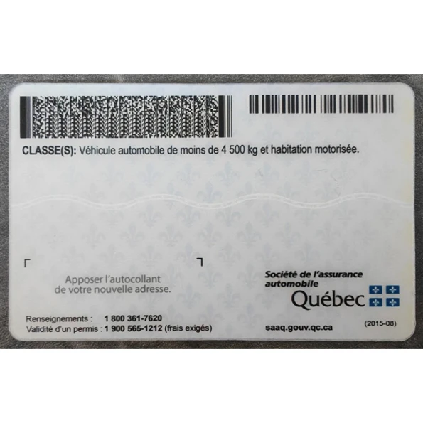 Quebec Driver's License