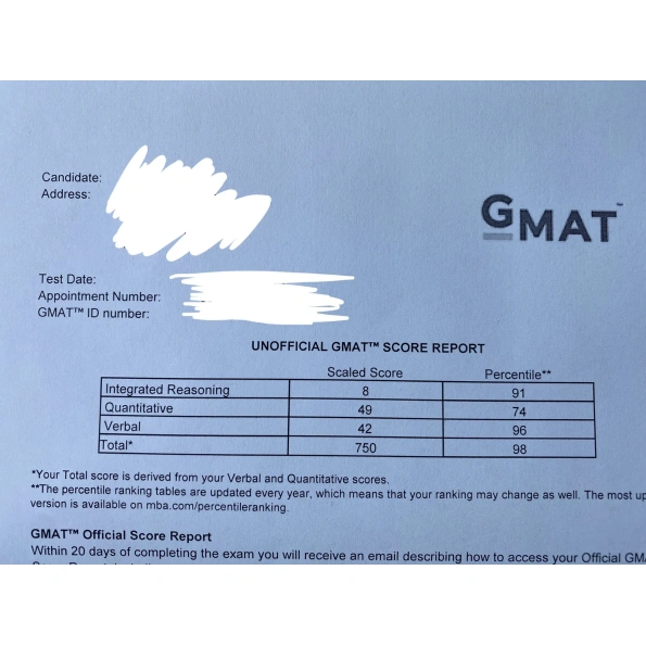 Buy GMAT Certificate