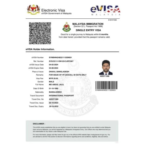 Malaysia Visa