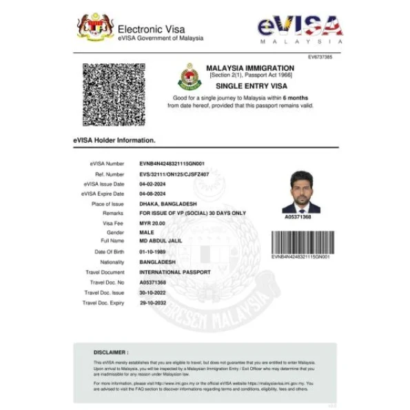 Malaysia Visa